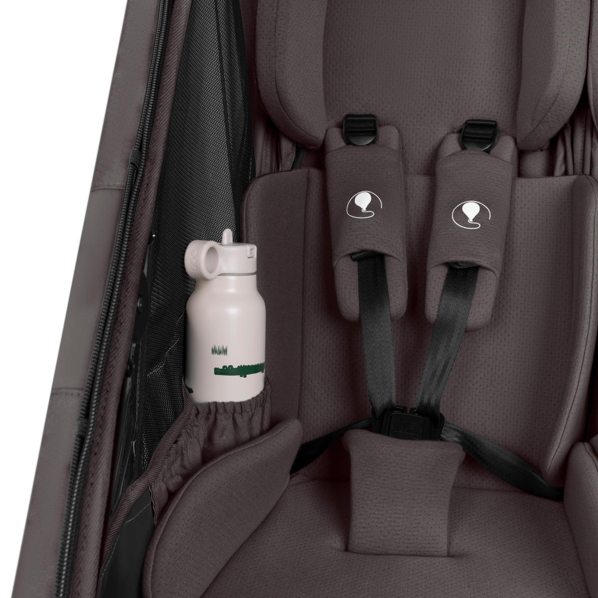 FAHRRADANHÄNGER   Tour 2  - Graubraun, Basics, Textil (81/53/56cm) - ABC Design