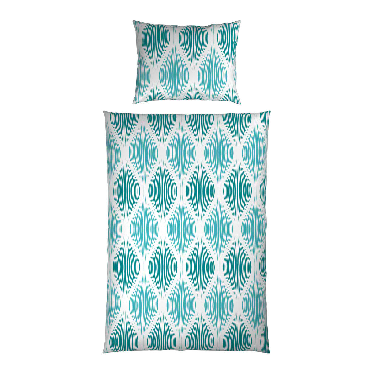 BETTWÄSCHE Satin 140/200 cm  - Blau, Textil (140/200cm) - Novel