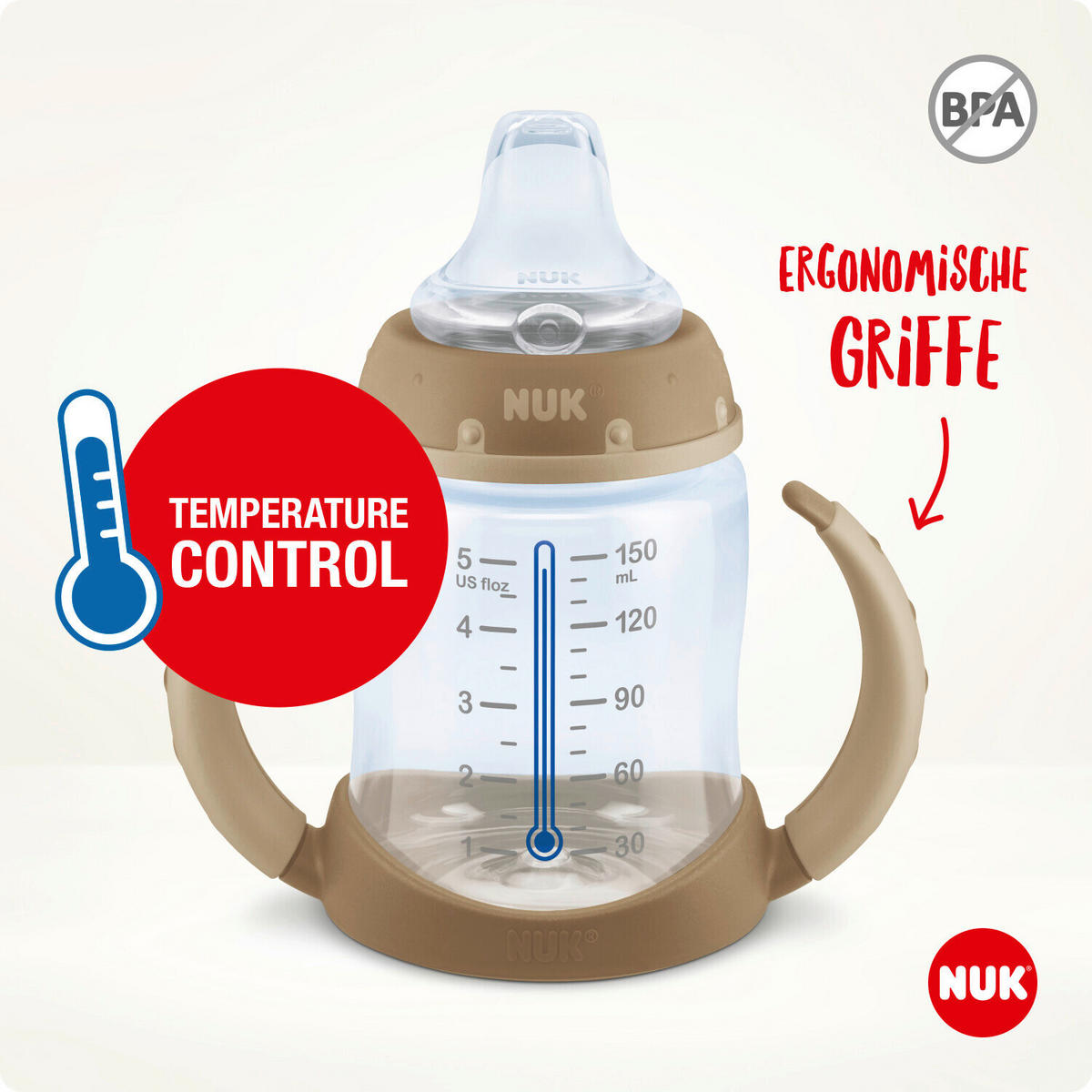 BABYFLASCHE Disney Classic 150 ml  - Transparent/Beige, Basics, Kunststoff (7,5/10,8/17,8cm) - NUK