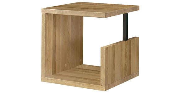 WASCHBECKENUNTERSCHRANK 45/45/47 cm  - Eichefarben/Schwarz, Natur, Holz/Metall (45/45/47cm) - Linea Natura