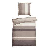 BETTWÄSCHE 2-teilig ENDY STRIPES Renforcé 135/200 cm  - Grau, Basics, Textil (135/200cm) - Schiesser