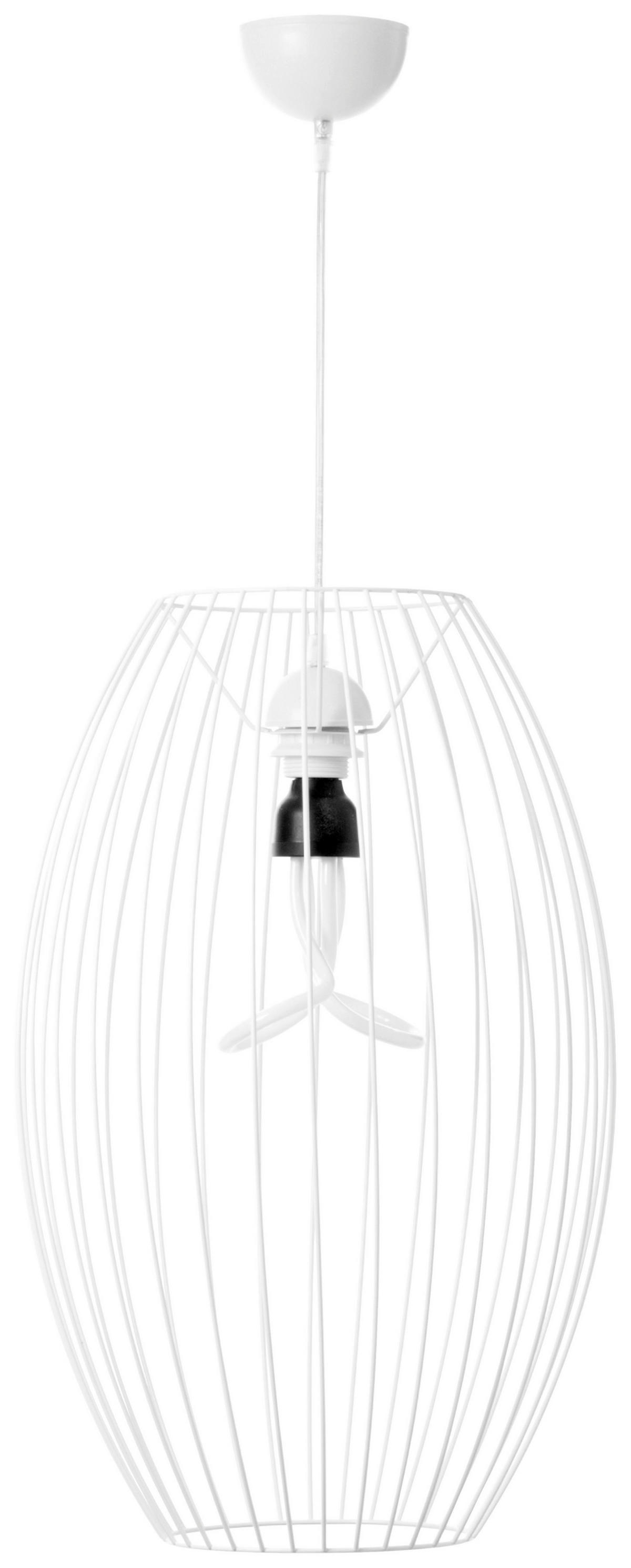 ZÁVĚSNÉ SVÍTIDLO, 34/34/55 cm  - bílá, Basics, kov (34/34/55cm) - MID.YOU