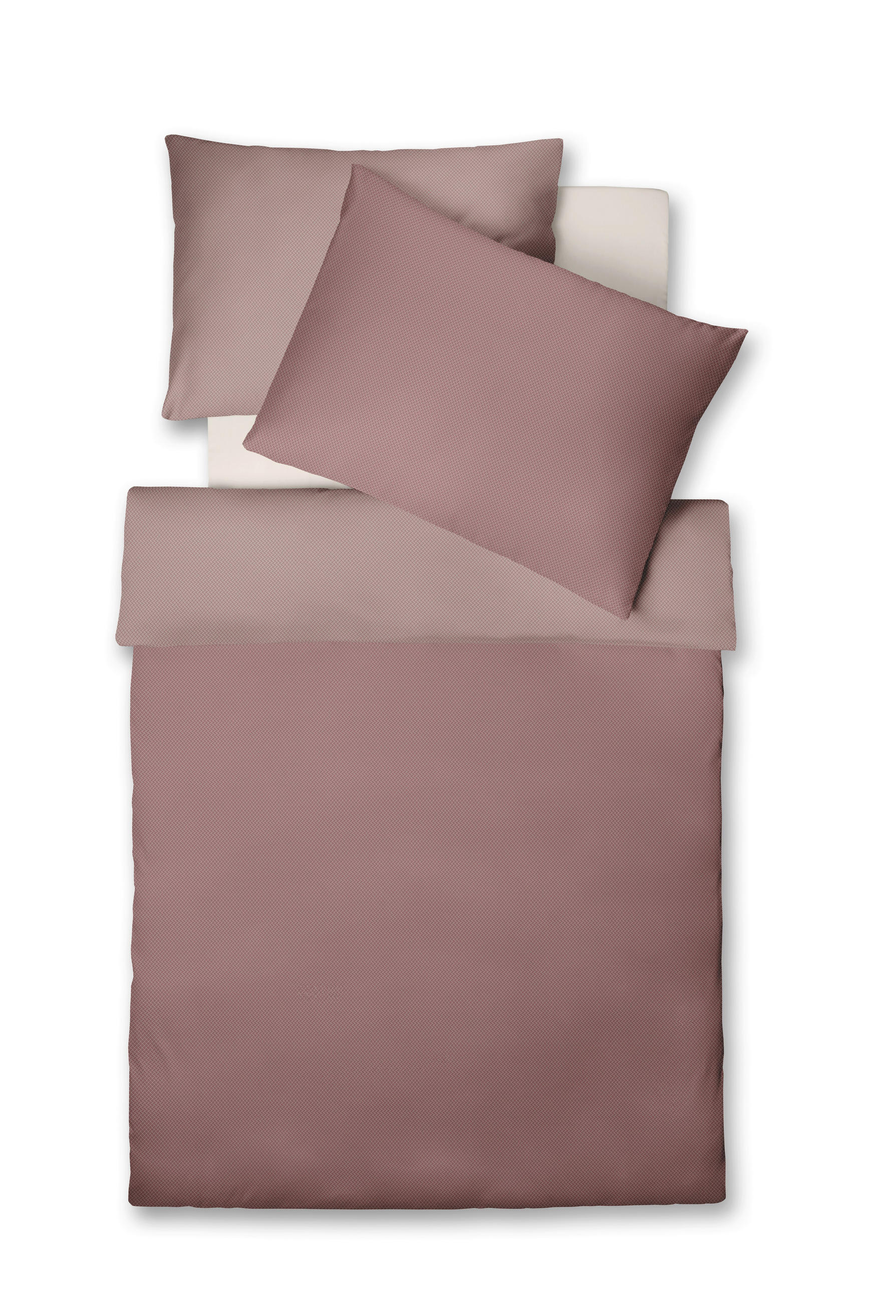 POSTELJNINA 140/200 cm flanela bordo  - bordo, Konvencionalno, tekstil (140/200cm) - Fleuresse