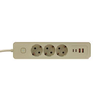 STECKDOSENLEISTE - Goldfarben, Basics, Kunststoff/Metall (24/5,5/4cm) - Mican