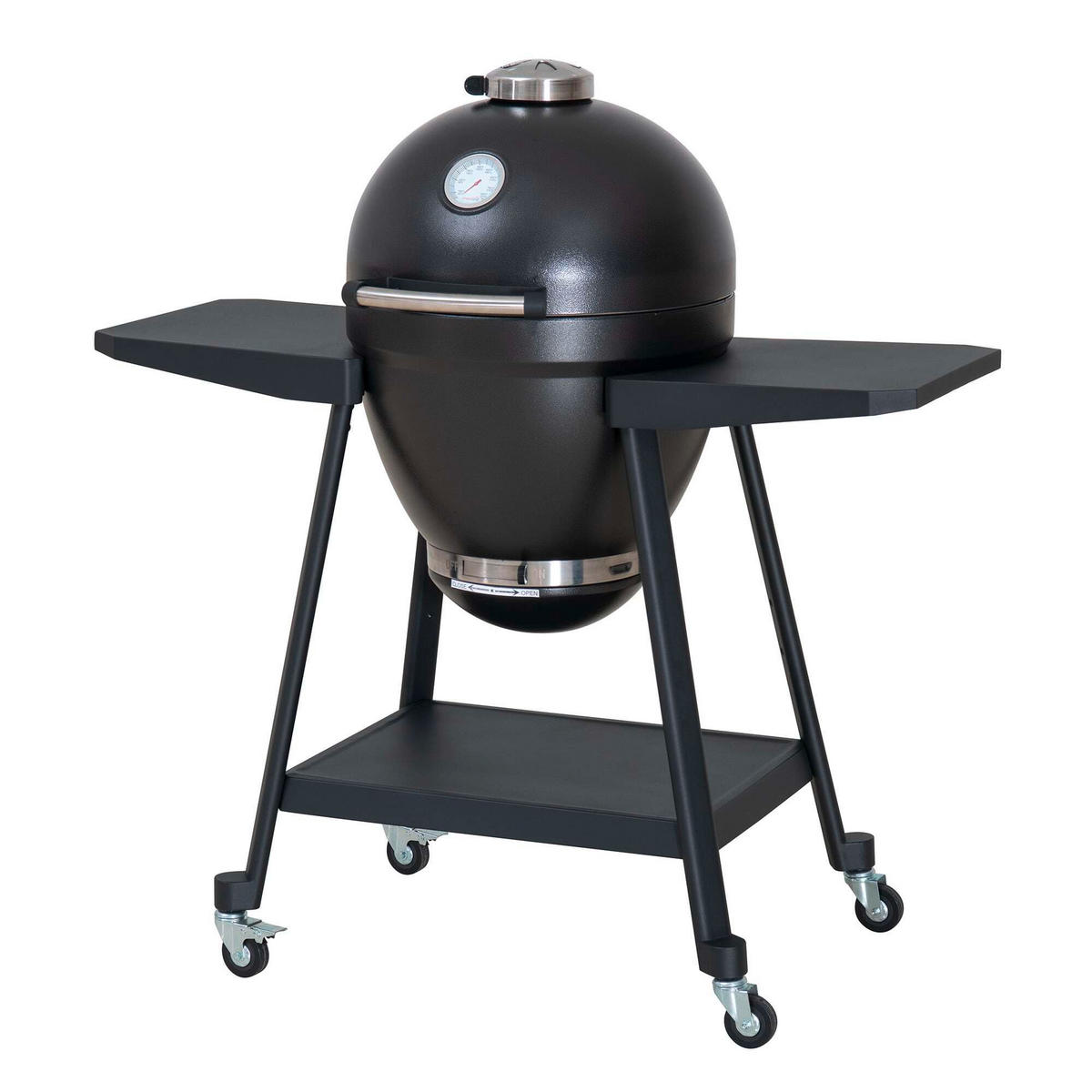 HOLZKOHLEGRILL - Schwarz, Basics, Metall (115/118/65cm) - Modante