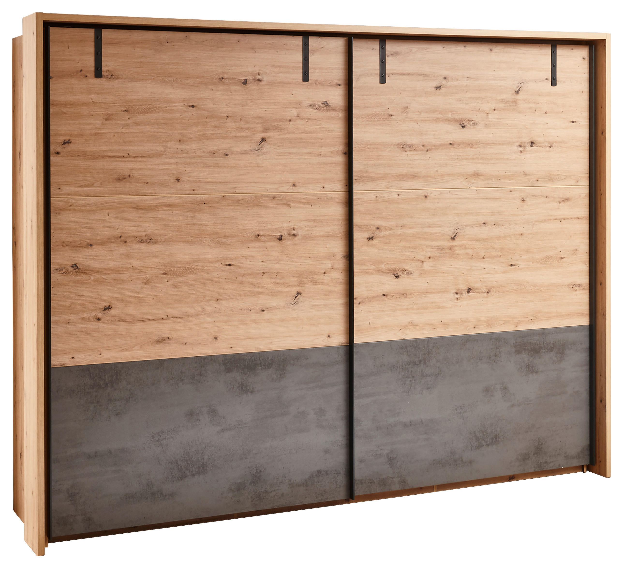 ORMAR S KLIZNIM VRATIMA hrast Artisan   - hrast Artisan/antracit, Lifestyle, drvni materijal/metal (270/210/60cm) - Ti'me