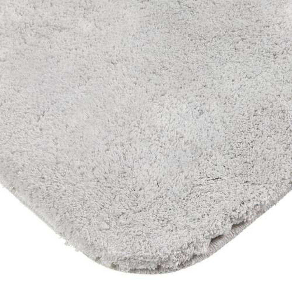 BADEMATTE Silberfarben 60/100 cm  - Silberfarben, Konventionell, Textil (60/100cm) - Esposa