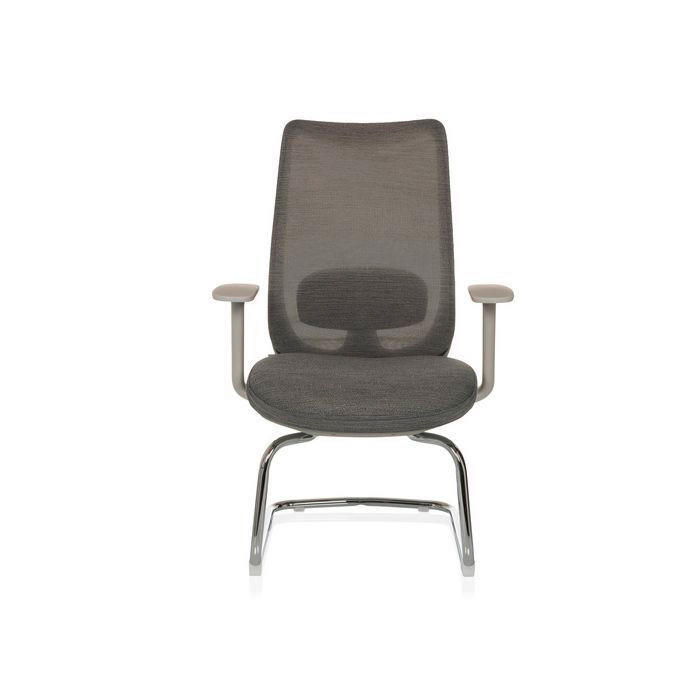 KONFERENČNÍ ŽIDLE - šedá/barvy stříbra, Moderní, kov/textil (67cm) - MID.YOU