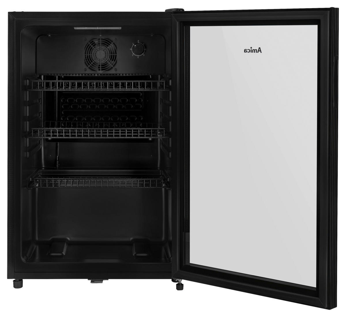 GETRÄNKEKÜHLSCHRANK 54,5/84/54 cm  - Schwarz, Basics, Glas/Metall (54,5/84/54cm) - Amica