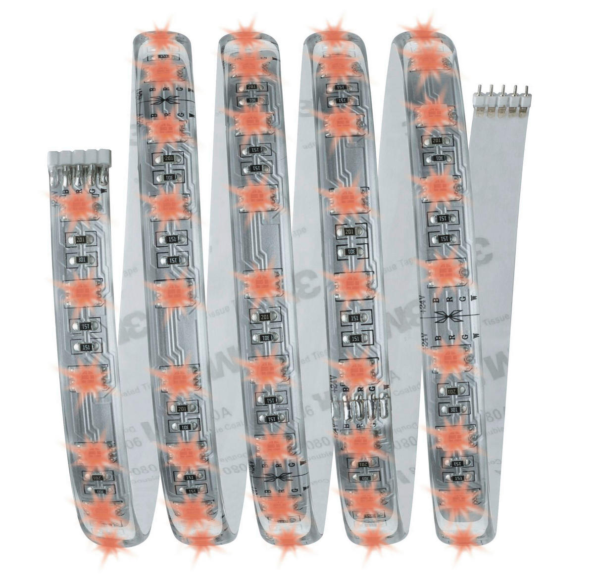 LED-STRIP 150/1,25/0,3 cm  MAX LED  - Silberfarben, Design, Kunststoff (150/1,25/0,3cm) - Paulmann