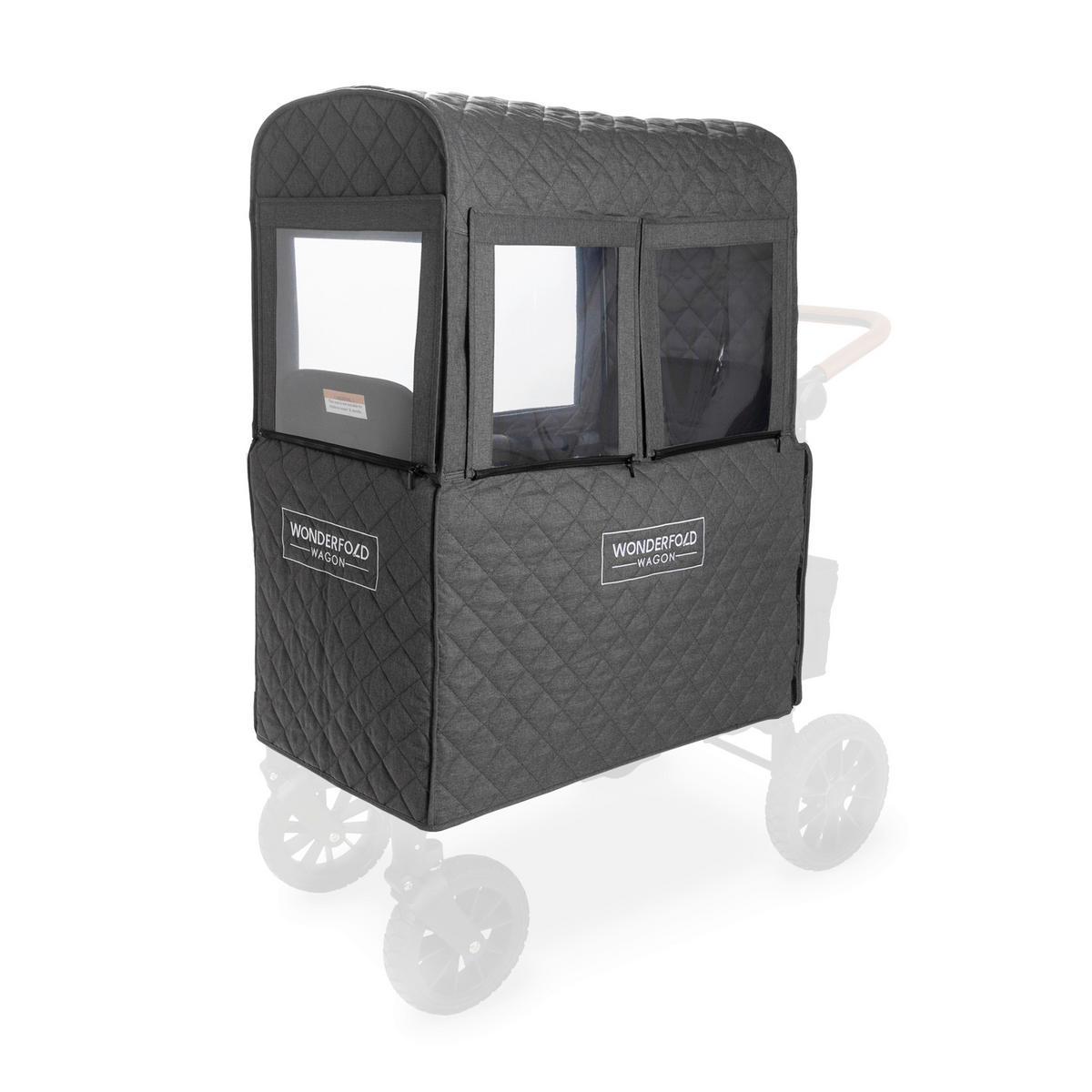 REGENVERDECK - Schwarz, Basics, Textil (46.36/87/104.14cm) - WONDERFOLD