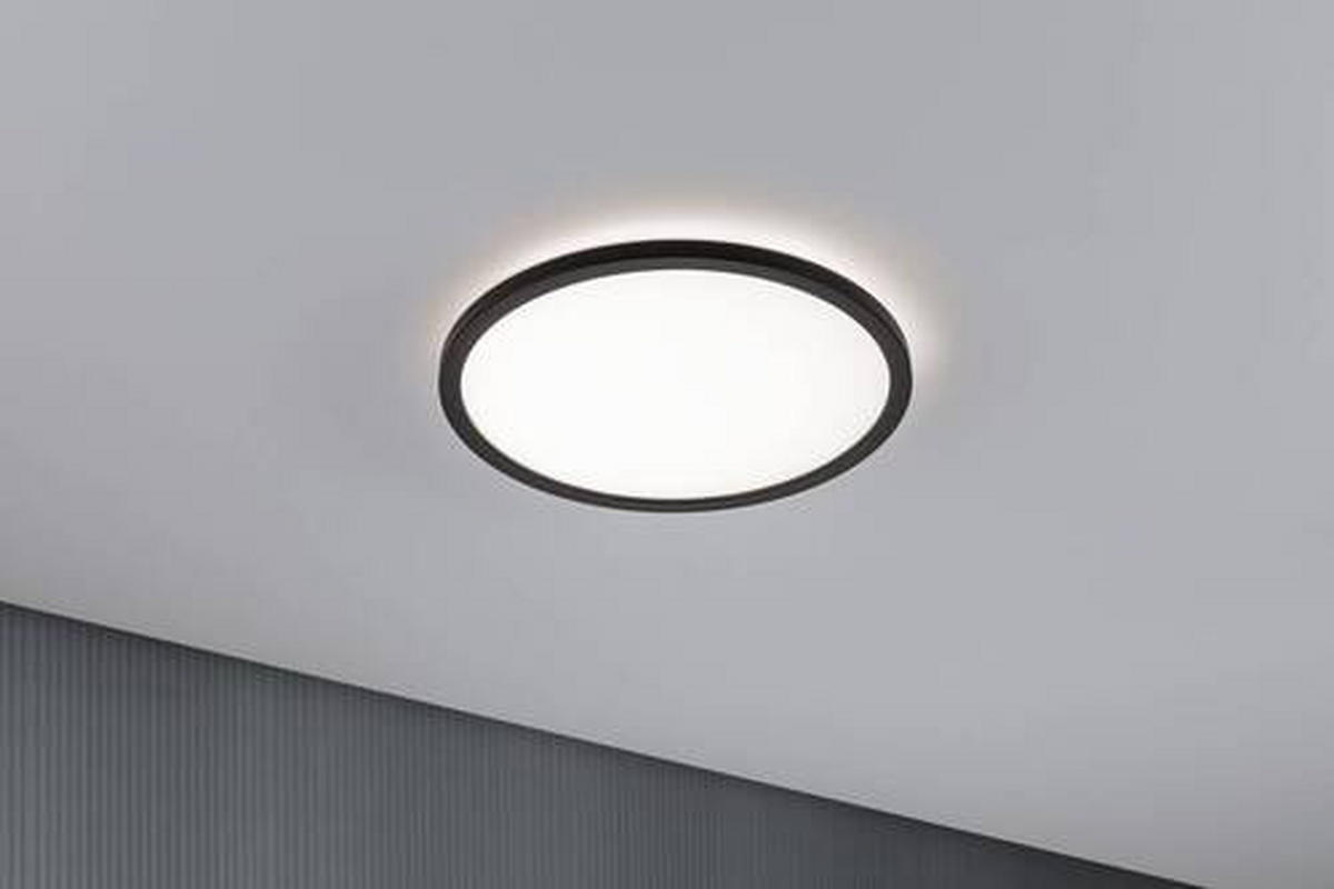 LED-PANEEL  - Schwarz, Basics, Kunststoff (29,3/2,8cm) - Paulmann