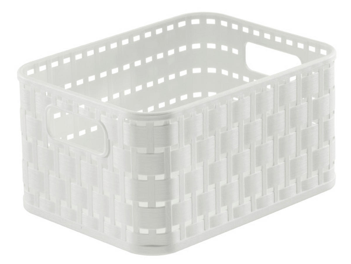 KORB  - Weiß, Basics, Kunststoff (18,3/13,7/9,8cm) - Rotho