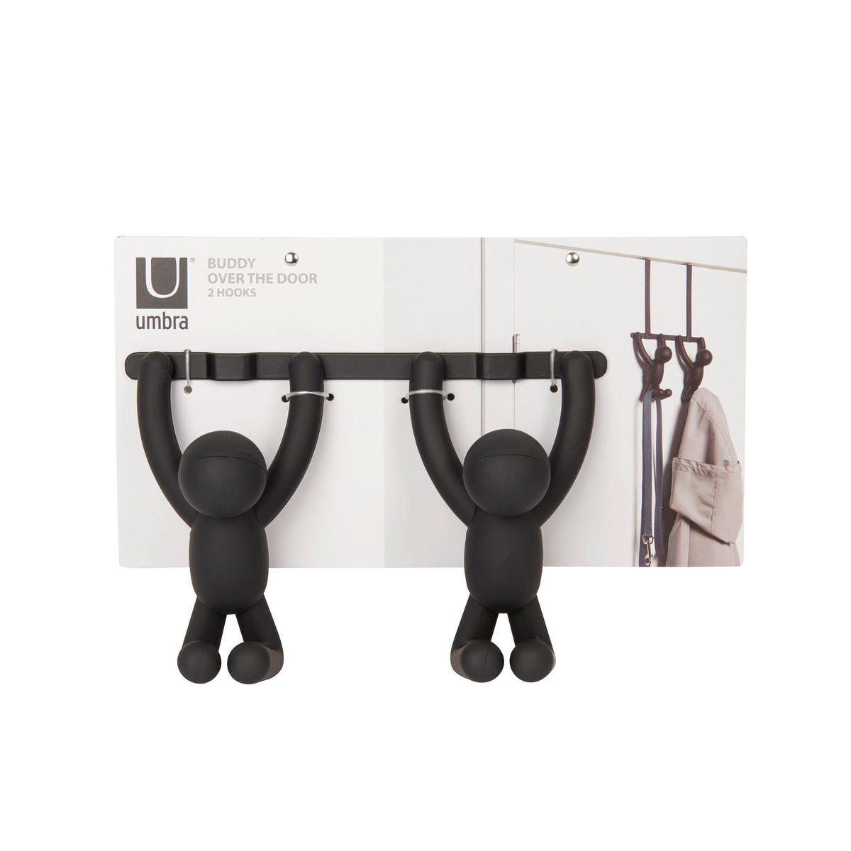 TÜRGARDEROBE  in Schwarz  - Schwarz, Basics, Kunststoff/Metall (11/30/22cm) - Umbra
