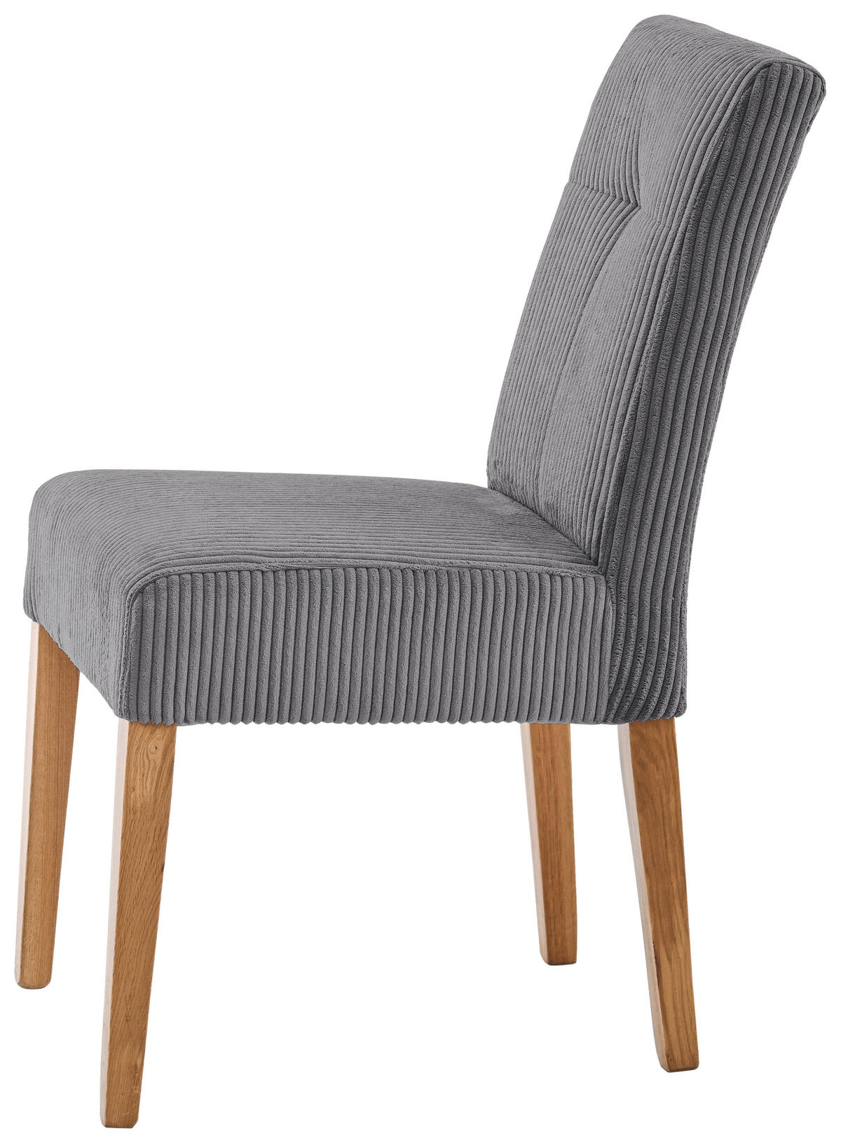 STUHL in Holz, Textil Anthrazit, Eichefarben  - Eichefarben/Anthrazit, KONVENTIONELL, Holz/Textil (47,5/91,5/63cm) - home24