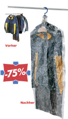 OBAL NA ODEV - priehľadné, Basics, plast (70/145cm)