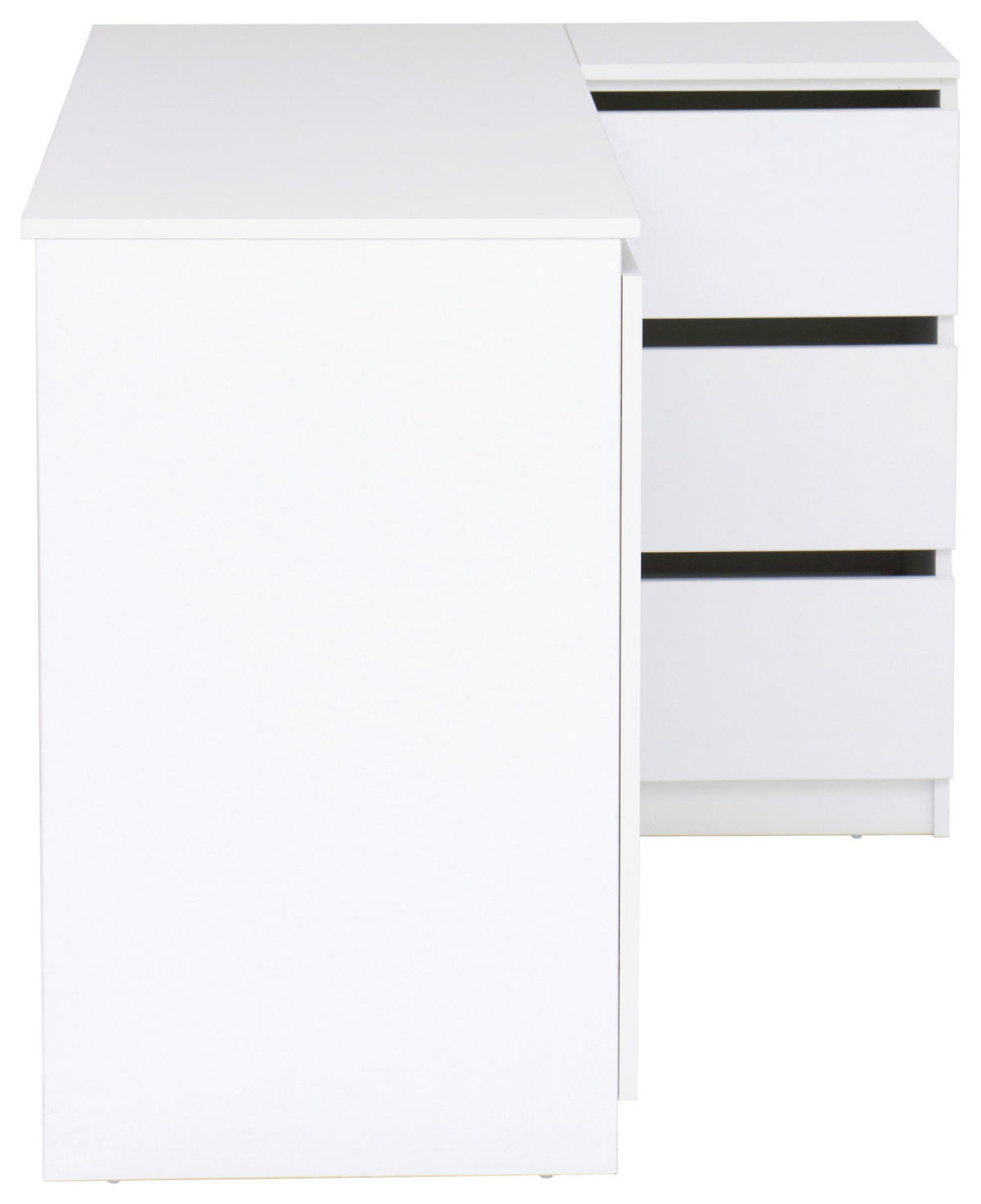 ECKSCHREIBTISCH  in Weiss  - Weiss, Modern, Holzwerkstoff (154/77/84.5cm) - MID.YOU