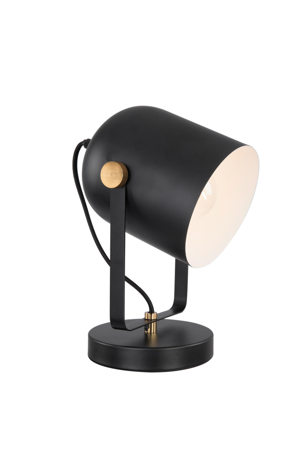 TISCHLEUCHTE 15/29 cm   - Schwarz, LIFESTYLE, Metall (15/29cm) - Marama