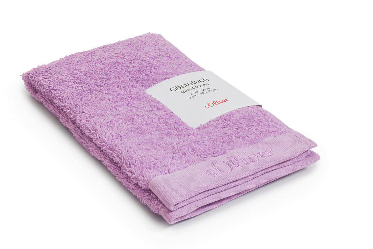 GÄSTETUCH 30/50 cm s.Oliver Lila 2-teilig  - Lila, Trend, Textil (30/50cm) - S. Oliver