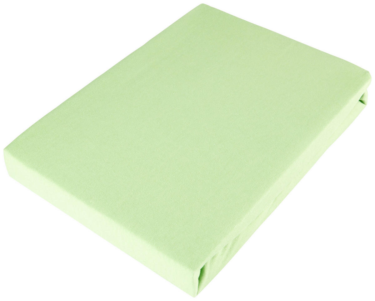 SPANNBETTTUCH SISSI BASIC Jersey  - Grün, Basics, Textil (100/200cm) - Esposa