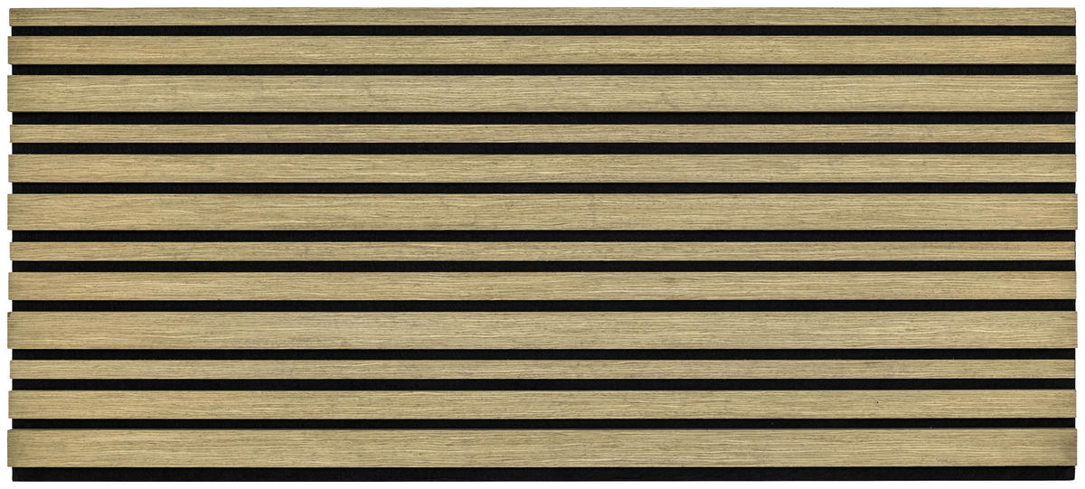 AKUSTIKPANEEL EICHE NATUR 4-er Set  - Beigebraun, MODERN, Holz (52/120cm)