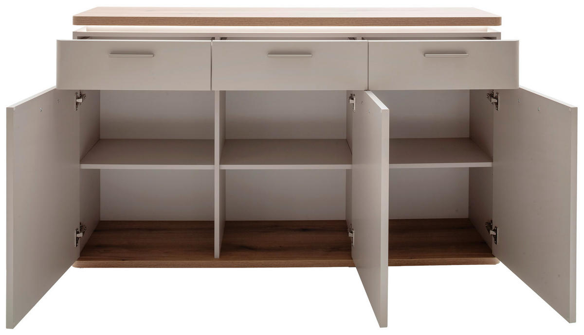 SIDEBOARD  in 150/90/41 cm  - Kaschmir/Eichefarben, Design, Holz/Holzwerkstoff (150/90/41cm) - Venda