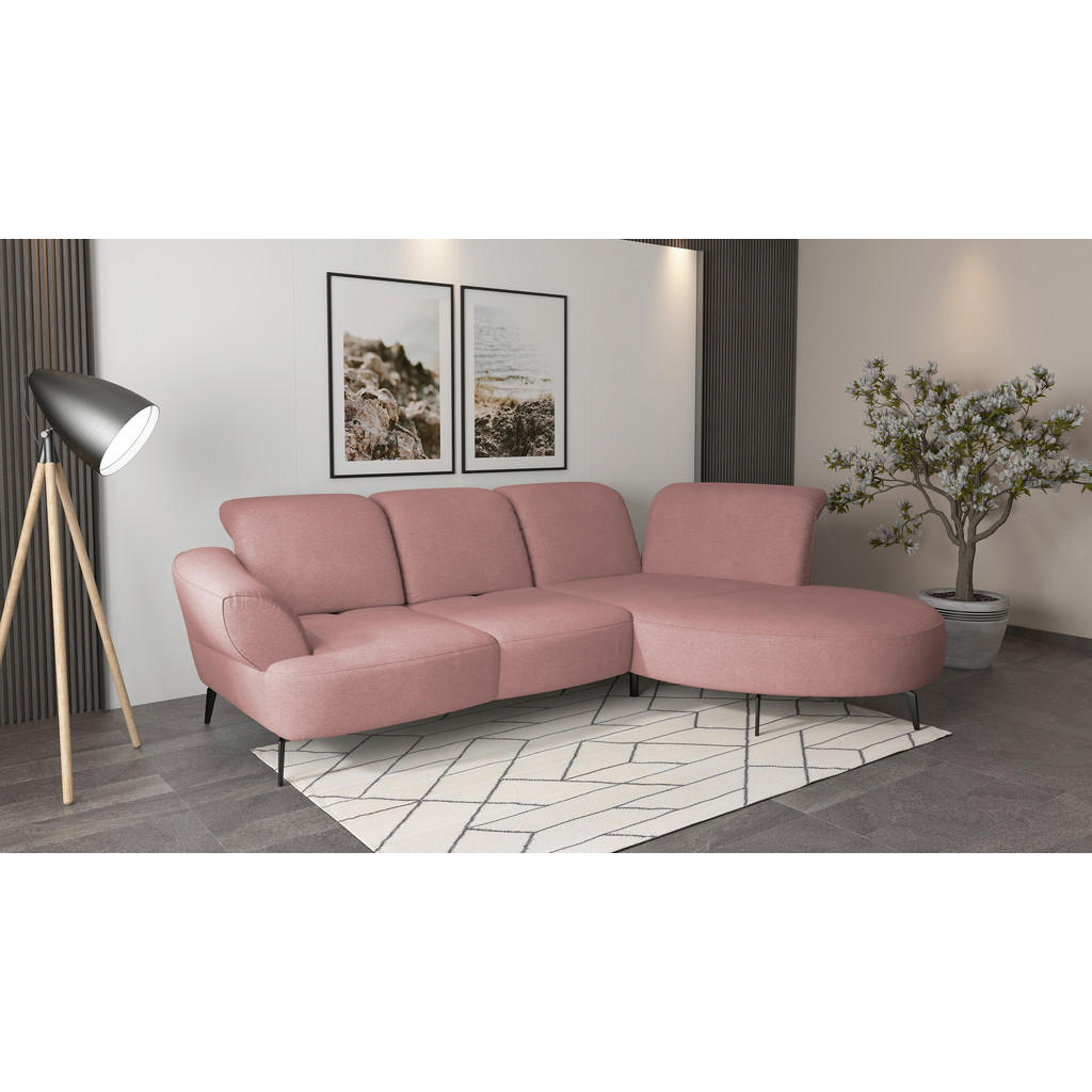 Sit & More ROHOVÁ SEDAČKA, textil, staroružová