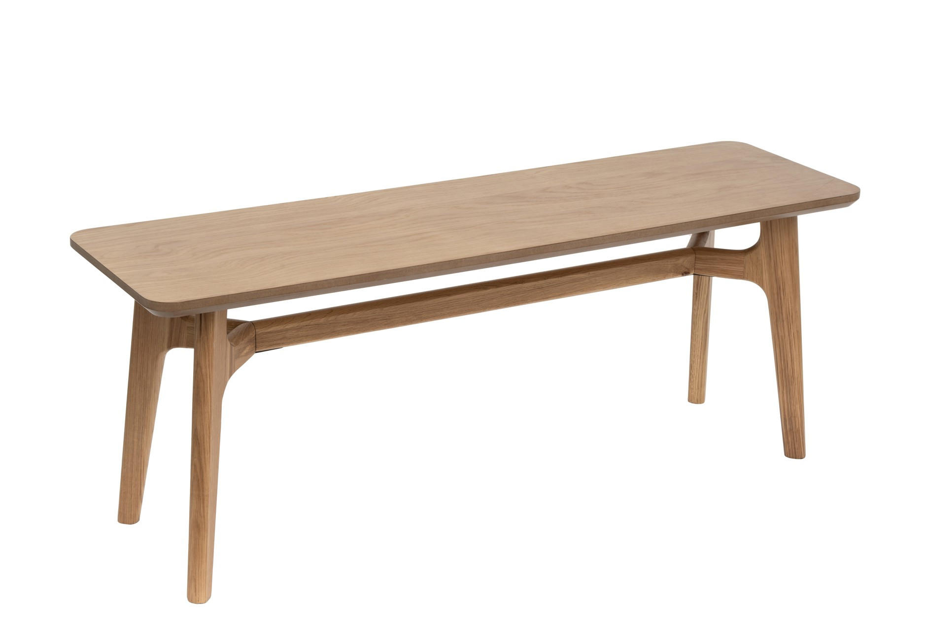SITZBANK 120/45/35 cm Naturfarben Eiche furniert, massiv  - Naturfarben, Design, Holz (120/45/35cm) - Livetastic