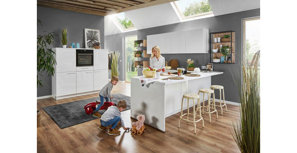 EINBAUKÜCHE - Weiß, Design, Holzwerkstoff - Dieter Knoll