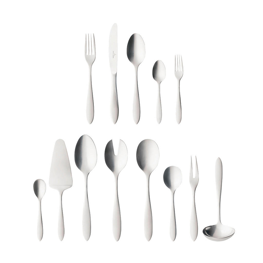 BESTECKSET Arthur 68-teilig Edelstahl  - Edelstahlfarben, KONVENTIONELL, Metall - Villeroy & Boch