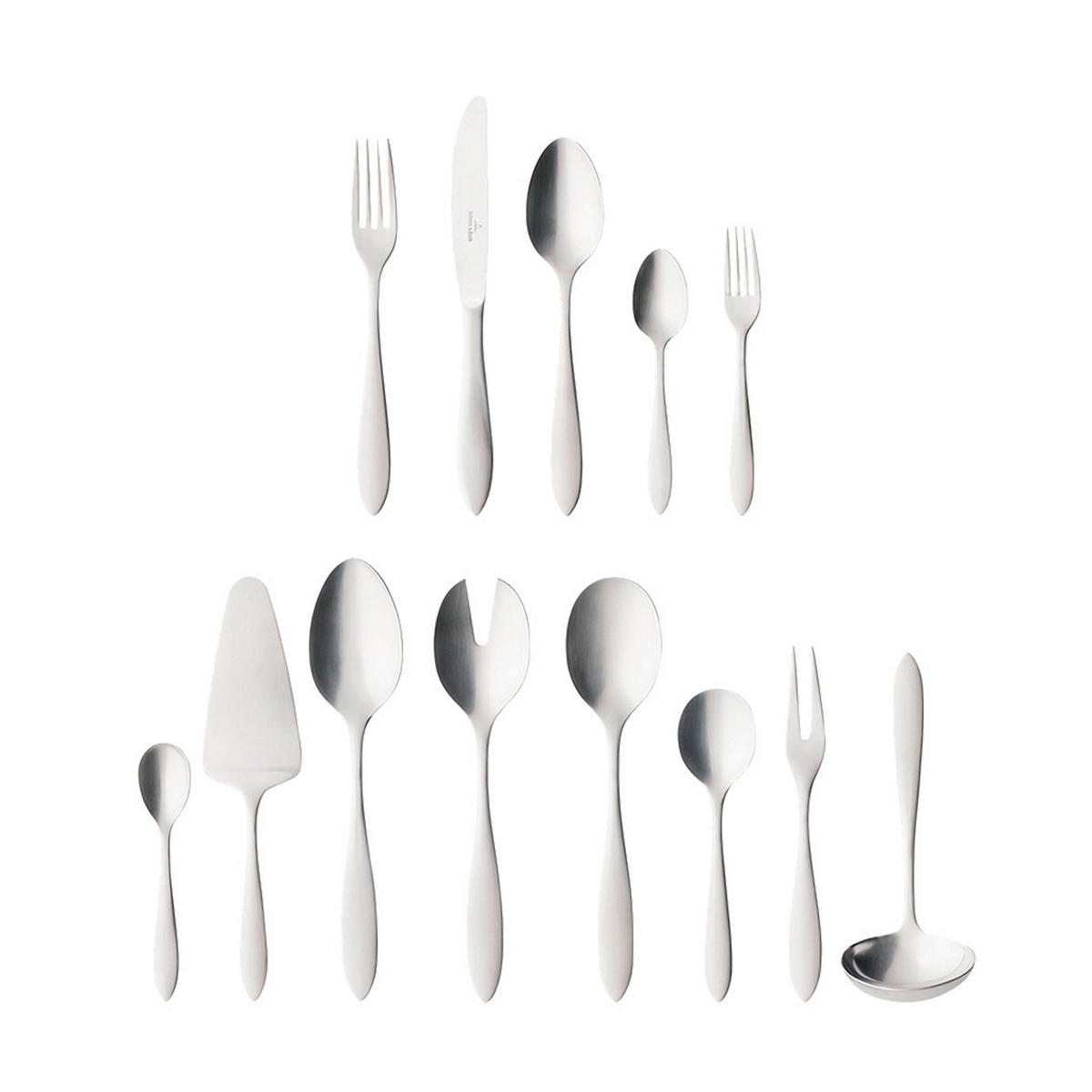 BESTECKSET Arthur 68-teilig Edelstahl  - Edelstahlfarben, KONVENTIONELL, Metall - Villeroy & Boch