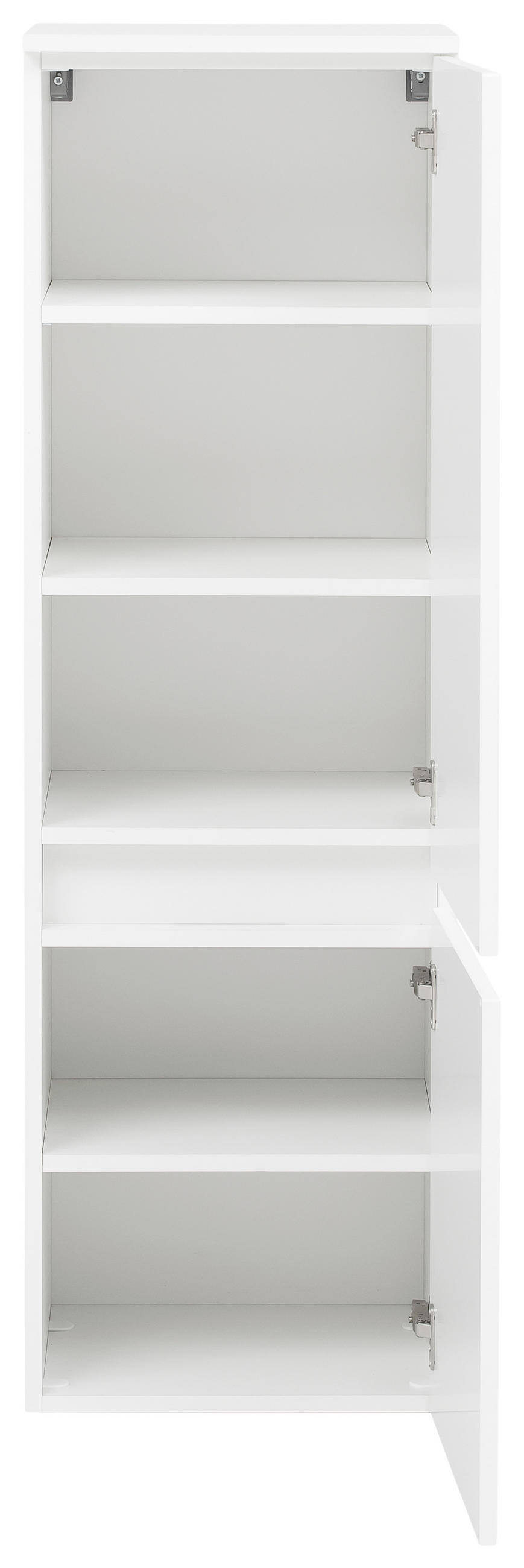 MIDISCHRANK 40/130/35 cm  - Silberfarben/Weiß, KONVENTIONELL, Holzwerkstoff/Kunststoff (40/130/35cm) - Held