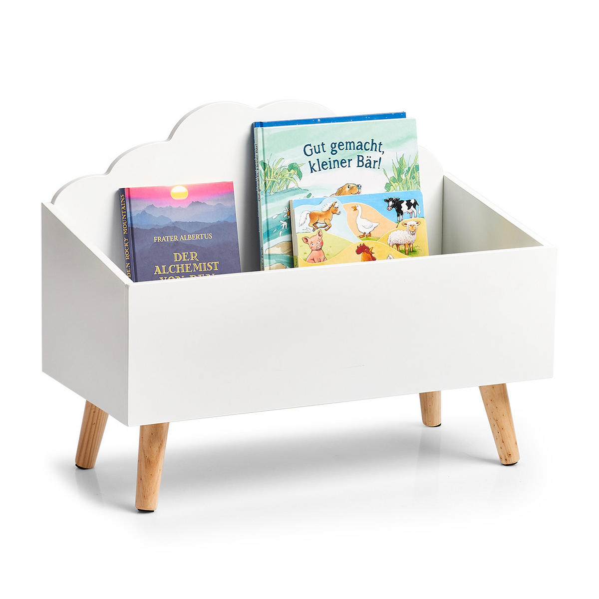 SPIELZEUGTRUHE  - Weiß, Basics, Holzwerkstoff (58/28/45cm) - Zeller Present