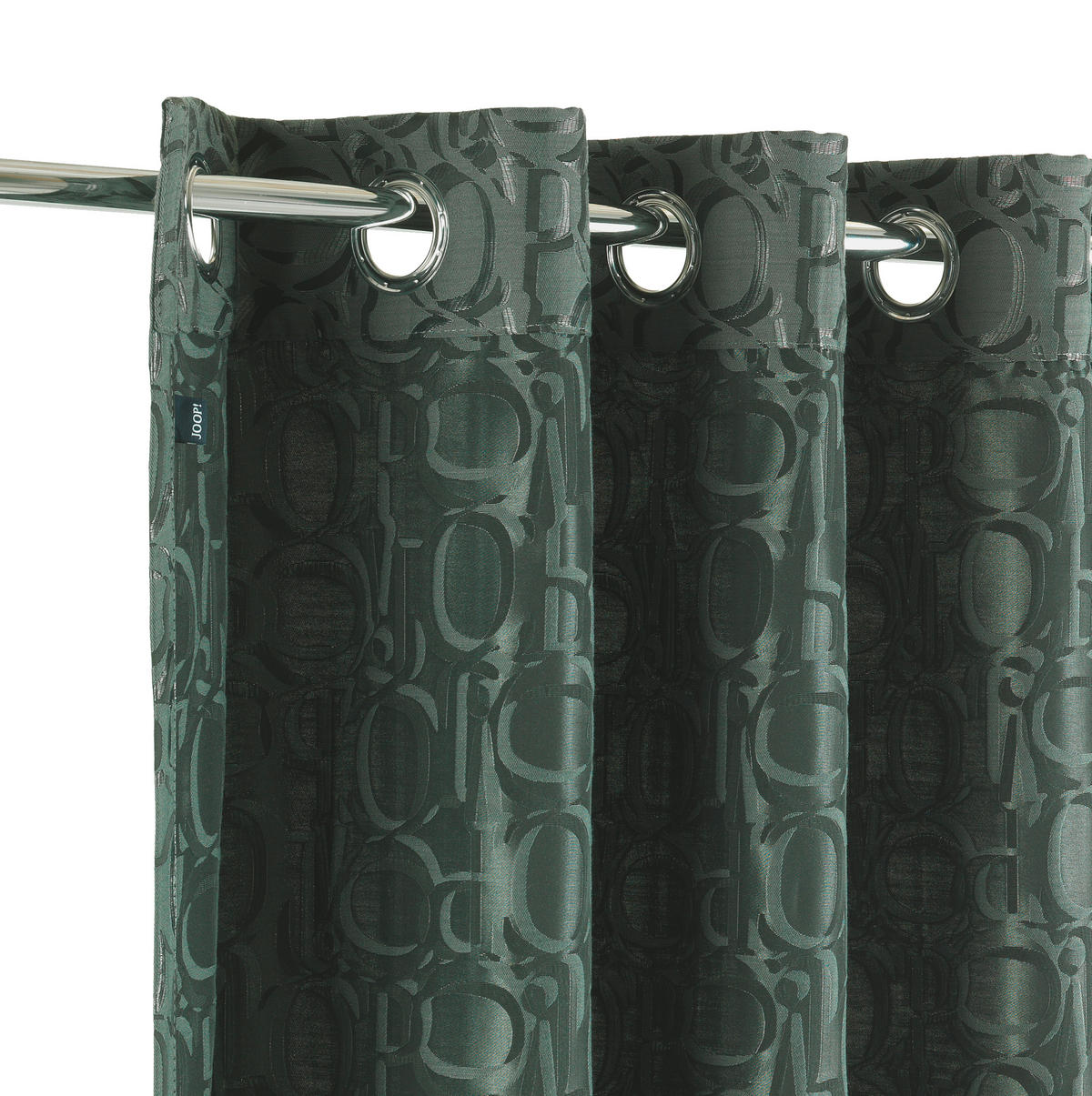 ÖSENSCHAL J-Ornament blickdicht 140/250 cm   - Fichtefarben/Dunkelgrün, Basics, Textil (140/250cm) - Joop!