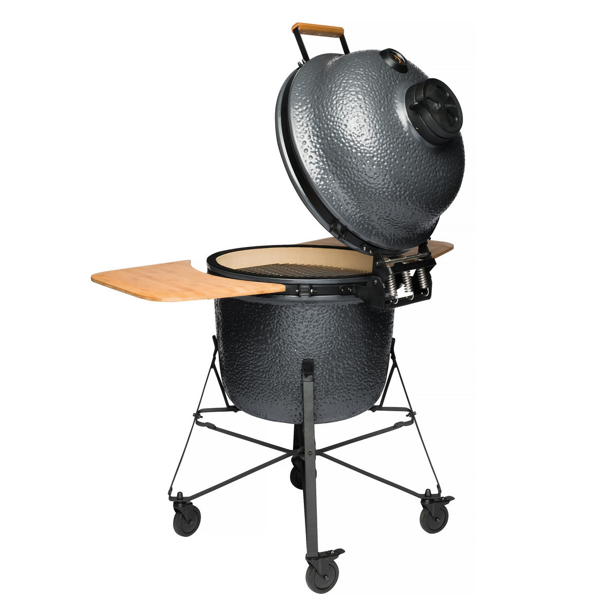 ŽAR NA OGLJE  KAMADO - temno siva, Trendi, kamen/kovina (135/120/85cm) - BergHOFF