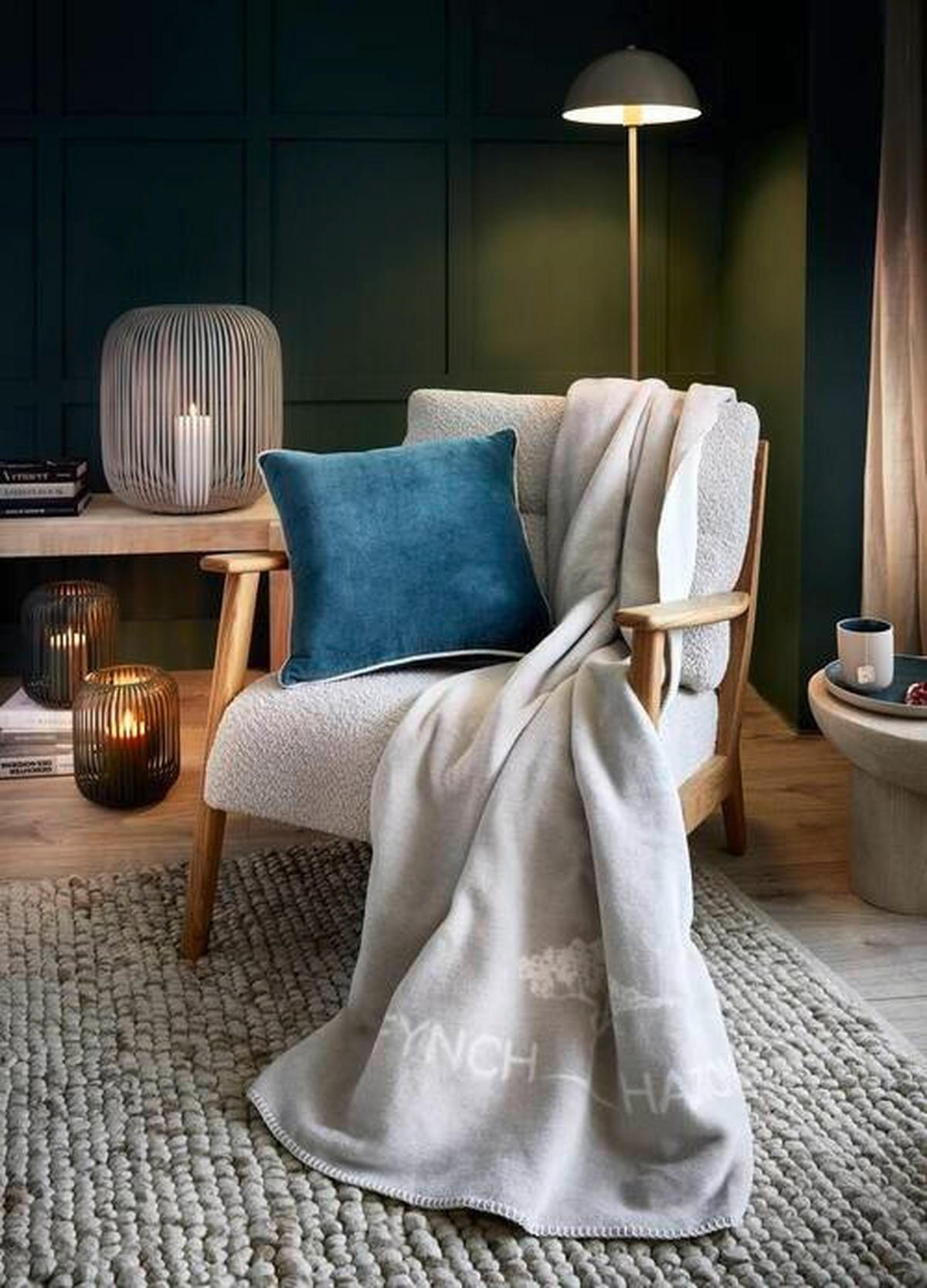 WOHNDECKE 210/150 cm  - Greige/Weiß, Basics, Textil (210/150cm) - FYNCH-HATTON