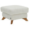HOCKER in Textil Creme  - Eichefarben/Creme, Modern, Holz/Textil (65/47/65cm) - Valnatura