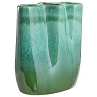 VASE 22.7 cm  - Grün, Trend, Keramik (18,4/22,7/11,3cm)