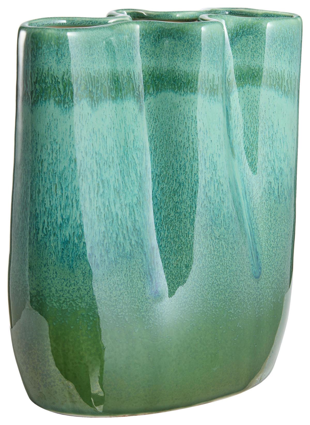 VASE 22.7 cm  - Grün, Trend, Keramik (18,4/22,7/11,3cm)