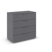 KOMMODE  in 80/81/42 cm  - Dunkelgrau, Design, Holzwerkstoff/Metall (80/81/42cm) - Carryhome