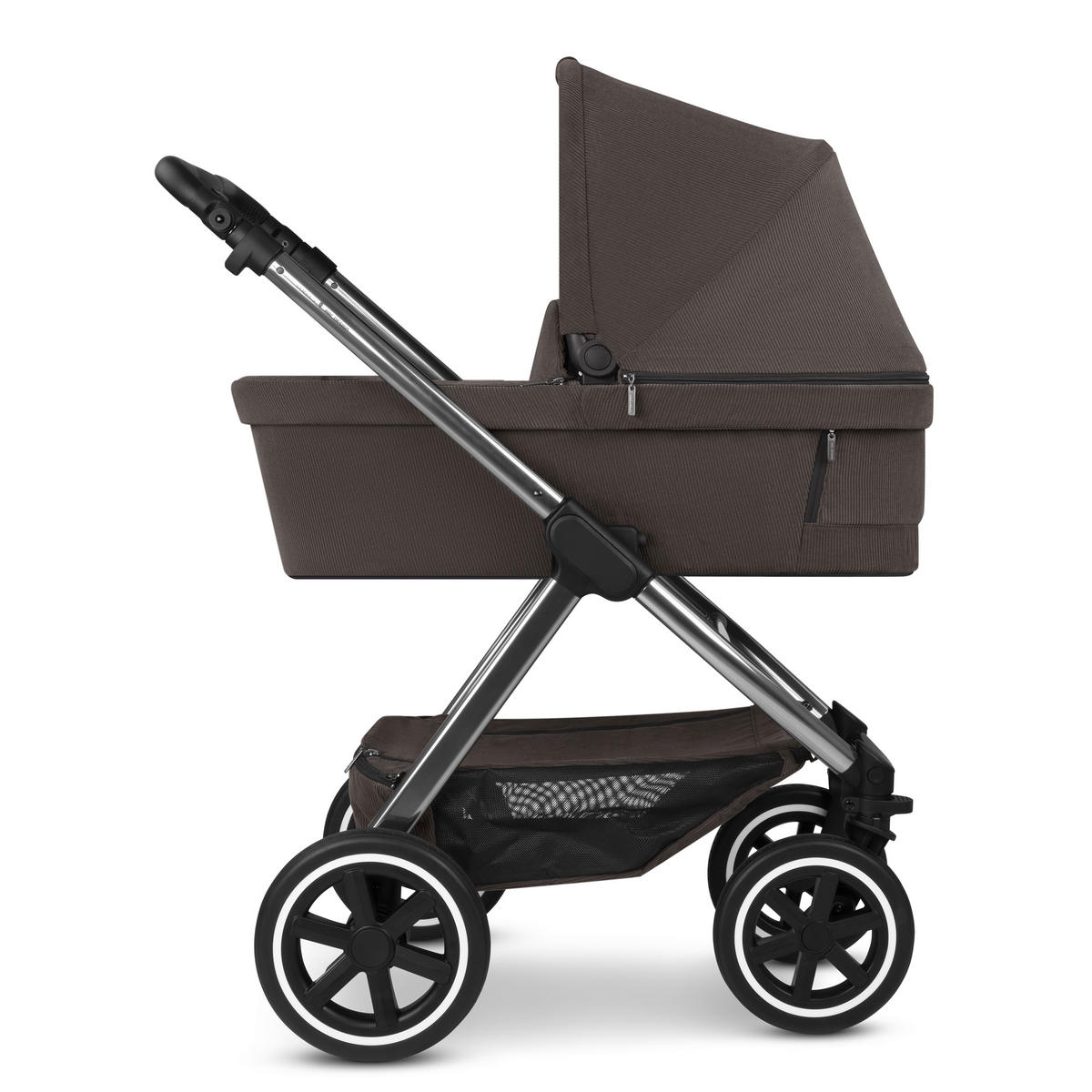 KINDERWAGEN  Samba 2  Almond  - Platinfarben/Grau, Basics, Metall (60/108/88cm) - ABC Design