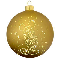 CHRISTBAUMKUGEL  - Multicolor, Trend, Glas (15/15/15cm) - Disney