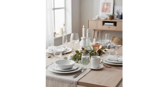 KOMBISERVICE NELE 24-teilig  - Weiß, KONVENTIONELL, Keramik - Landscape