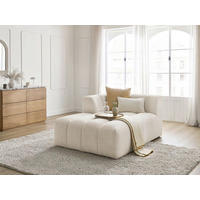 SOFAELEMENT ANNECY Bouclé Beige  - Beige/Schwarz, MODERN, Kunststoff/Textil (120/72/170cm)