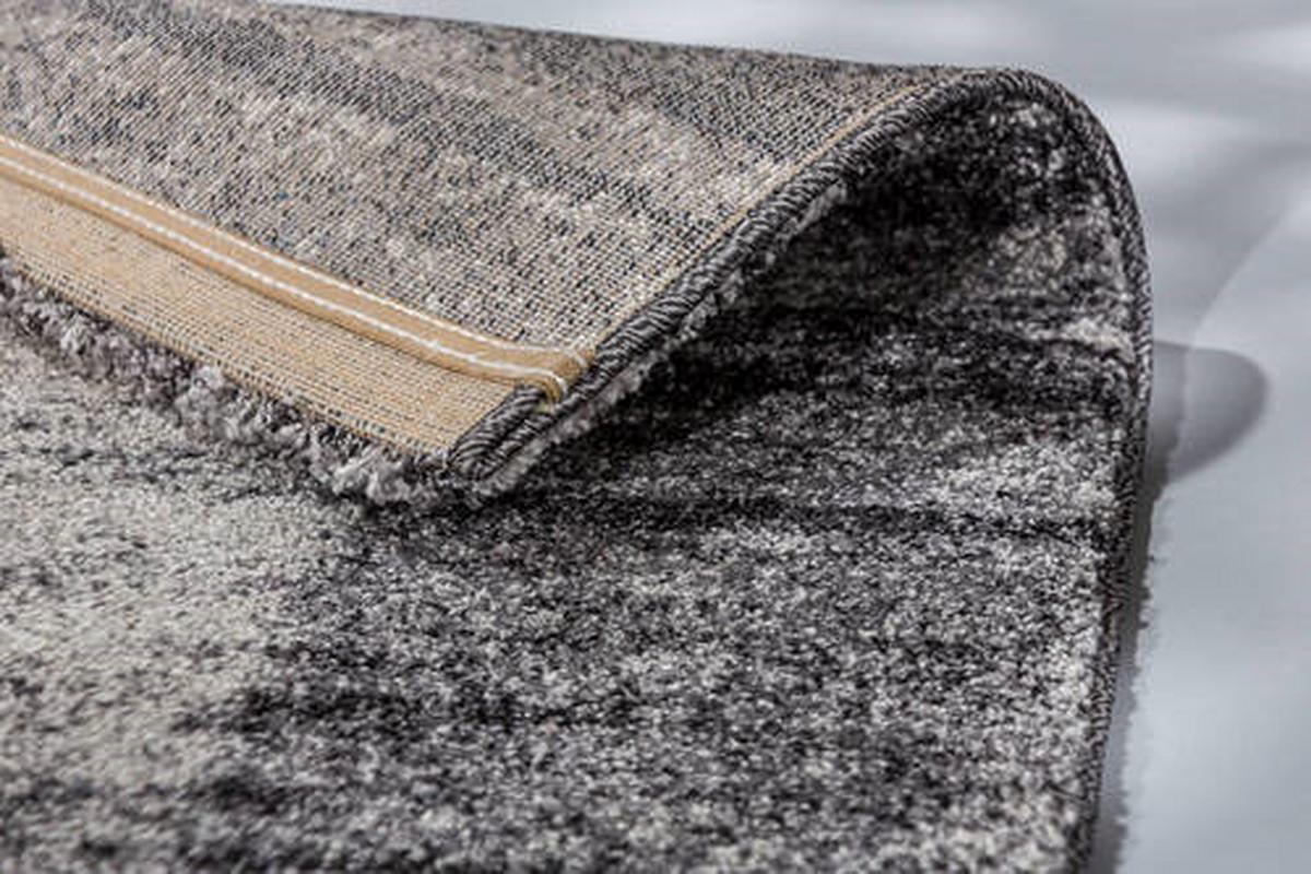 WEBTEPPICH 80/150 cm Savona Grau, Silberfarben, Weiß  - Silberfarben/Weiß, KONVENTIONELL, Textil (80/150cm) - Novel
