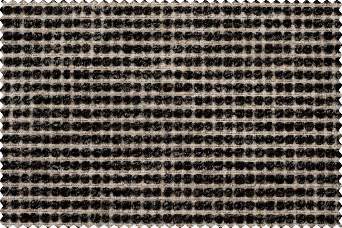 ARMLEHNSTUHL , Sitzfläche 360° drehbar, automatische Rückholfunktion , Mikrofaser, Webstoff  - Schwarz/Weiß, Design, Textil/Metall (60/83/62cm) - Novel