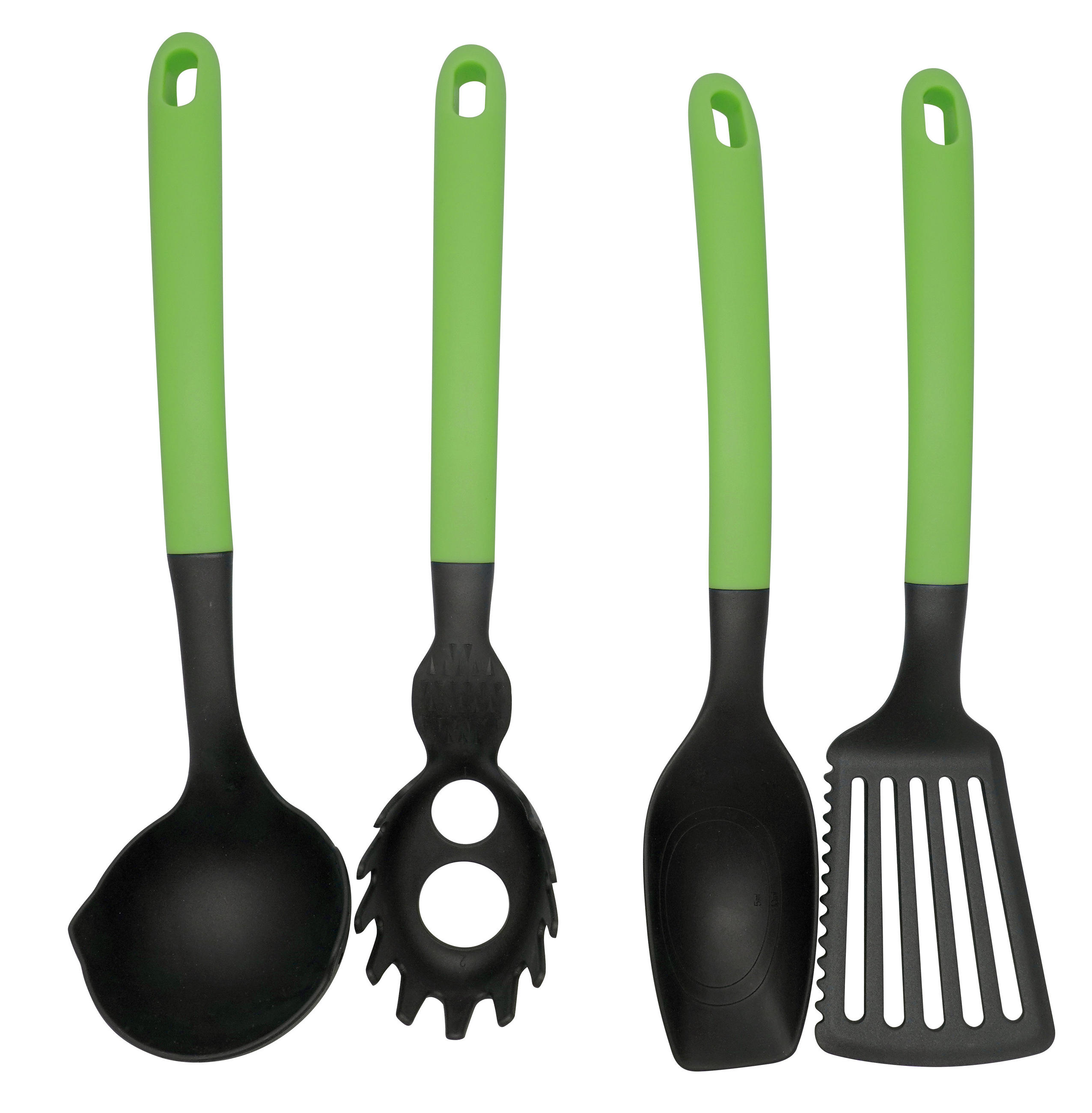 SET KUHINJSKIH POMAGALA  - zelena/crna, Basics, plastika - Homeware