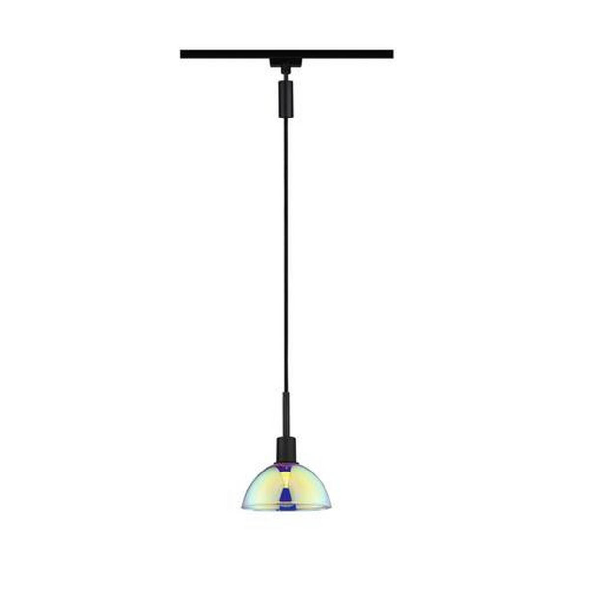 SCHIENENSYSTEM-HÄNGELEUCHTE - Multicolor, Design, Glas/Metall (14/140cm) - Paulmann