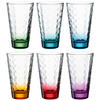 GLÄSERSET Optic 6-teilig  - Türkis/Blau, KONVENTIONELL, Glas - Leonardo