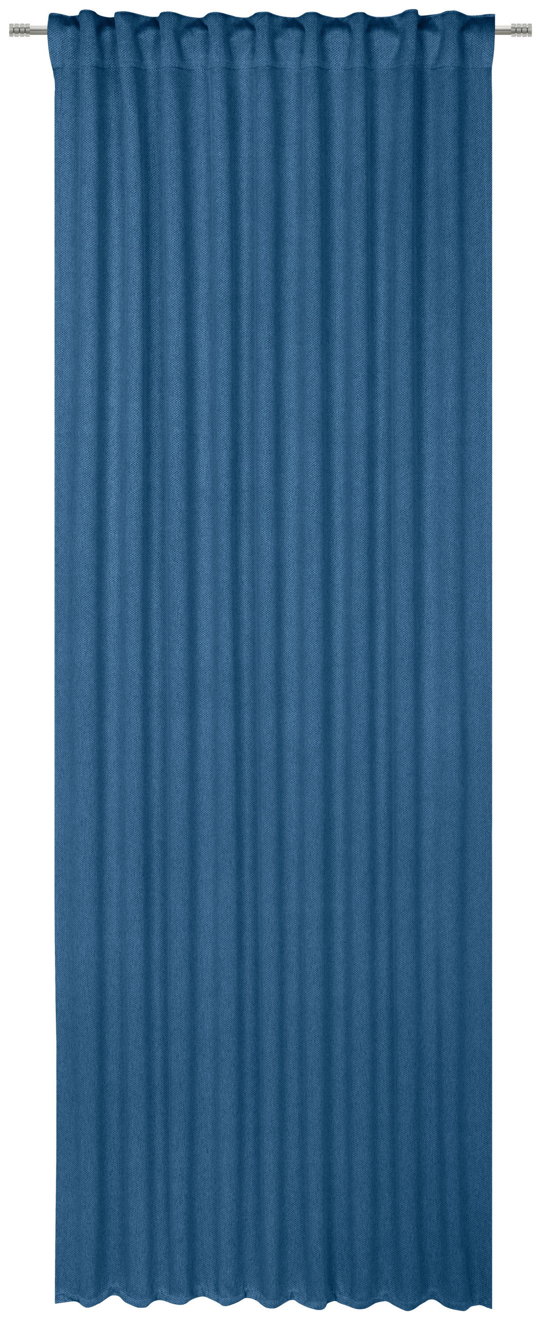 HOTOVÝ ZÁVĚS, neprůsvitné, 135/245 cm - modrá, Basics, textil (135/245cm) - Esposa